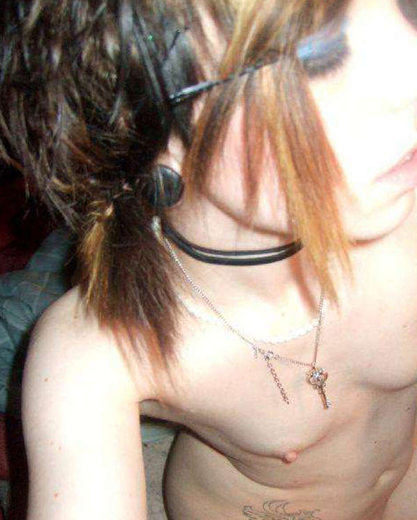 Chubby emo goth teen nude