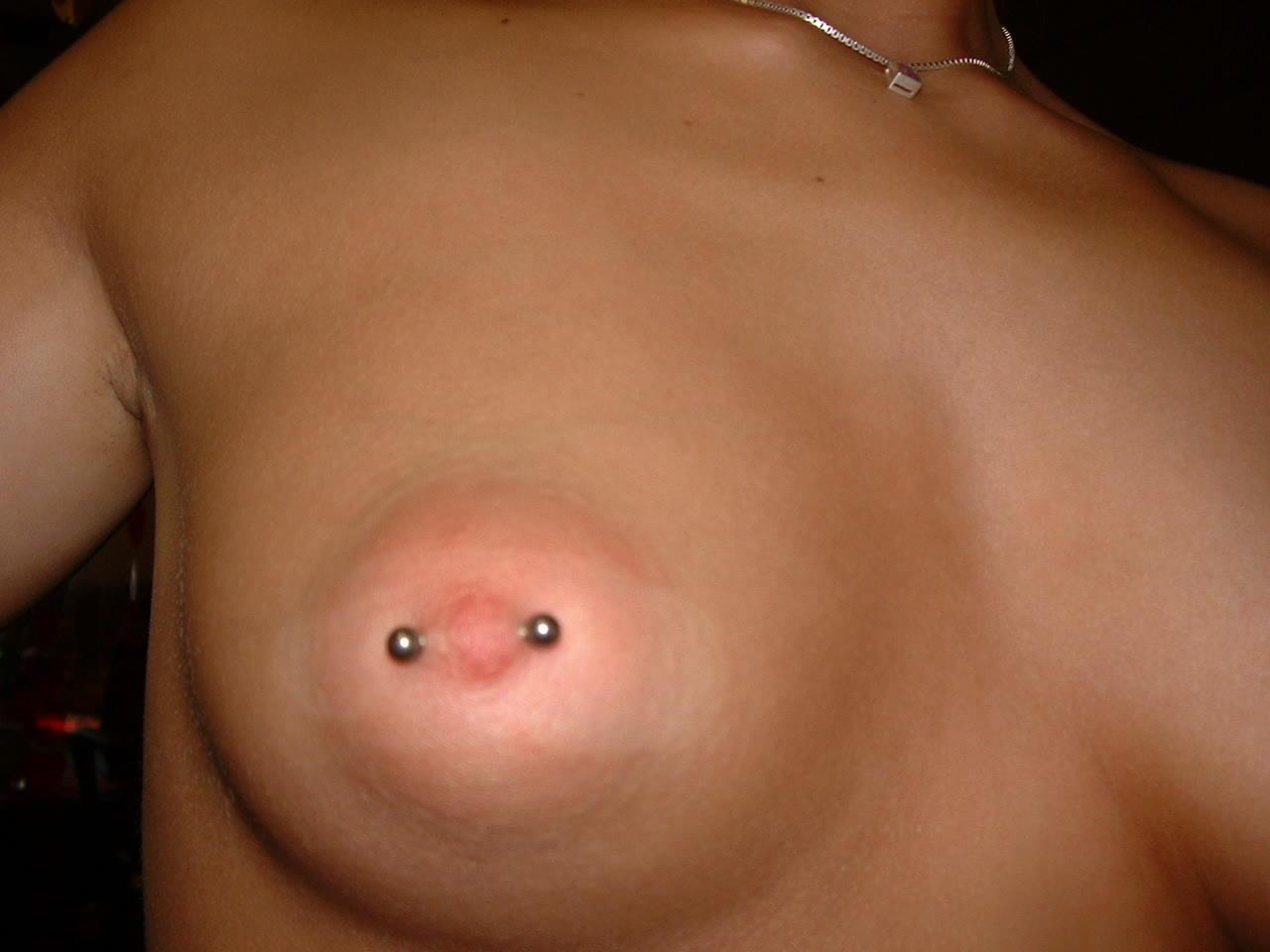 Pierced Nipple Flash