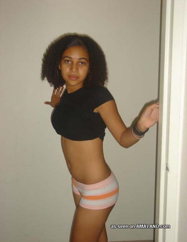 Young Black Girl In Panties